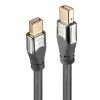 Kábel DisplayPort mini M/M 2m, 4K@60Hz, DP v1.2, 21.6Gbit/s, sivý, pozl.konektor, Cromo