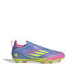 adidas F50 Elite Laceless Firm Ground Boots Childrens Blue/Lemon/Pink C12 (30.5)
