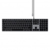 Satechi Slim W3 Wired - klávesnica s číselným čipom USB-C (space gray) (ST-UCSW3M)