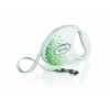 Vodítko Flexi Glam Splash Leaf M opasok 5m/25kg biela