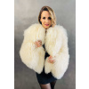 Max Original Leather Kožuch z pravej tibetskej ovce M-28 cream (L 46-48) - Cream - L