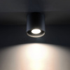 Sollux Lighting Stropné svietidlo Orbis, 1x čierne kovové tienidlo