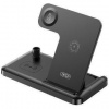 XO WX033 bezdrôtová nabíjačka 4v1 Black
