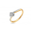 iZlato Forever Briliantový dvojfarebný zásnubný prsteň 0,120 ct IZBR704Y