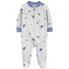 CARTERS CARTER'S Overal na zips Sleep&Play Gray Planet chlapec 3m/ veľ. 62