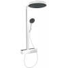 Hansgrohe Rainfinity, Showerpipe 360 1jet s termostatom ShowerTablet 350, biela matná, HAN-26853700