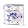 4x BELLA HAPPY BABY Vlhčené utierky sensitive s aloe vera 56 ks, MEGA PACK BB-062-WS04-W01