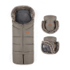 PETITEMARS PETITE&MARS Set zimný fusak Arctic 4v1 + rukavice na kočík Furry Mocha Mousse