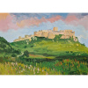 Spišský hrad - akad. mal. Varuzhan Aghamyan, originálny, ručne maľovaný obraz L (do veľkosti 95x95cm) Viac farieb