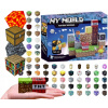 KLOCKI MAGNETYCZNE MINECRAFT SILNÉ bloky na magnet Sada 32 kusov KOCKOV