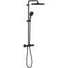 GROHE Vitalio Comfort nástenný sprchový systém s termostatom, horná sprcha 1jet EcoJoy 250 x 250 mm, ručná sprcha 2jet, matná čierna, 266962431