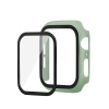 AppleMix Tvrdené sklo + matný rámik pre Apple Watch 44 mm Series 4 / 5 / 6 / SE - svetlozelený