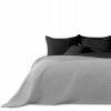 Prikrývka na posteľ - Zendendertertil mikrovlákna 210 x 170 cm čierna posteľná posteľ, odtiene šedej (Prešívané posteľné postele na dvojitej farbe postele 170x210)