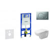 Geberit Set Duofix 111.300.00.5 +záv.WC Duravit D-Code vr.sed.SC+tlač.Sigma01 matný Chróm 111.300.00.5 NH3