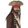 Klobúk - KAPITÁN JACK SPARROW - hnedý s dredmi, pánsky