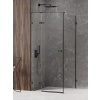 New Trendy Avexa Black sprchovací kút 110x80 cm štvorcová čierna matné/priehľadné sklo EXK-1828