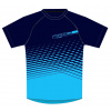 dres FORCE MTB ANGLE kr. rukáv, modrý XS
