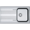 FRANKE Smart SRX 611-86 nerezový drez s odkvapávacou plochou, horná montáž, 860 x 500 mm, 101.0395.016