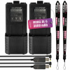 Sada 2x batéria pre Baofeng UV-5R 3800 mAh (BL-5L) + nabíjací kábel + popruh