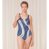 Dámske jednodielne plavky Summer Allure OP blue/ecru - Triumph 42F