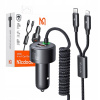 Nabíjačka do auta Mcdodo CC-0370, USB-C, Lightning, 120 W, zasúvateľné káble