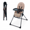Kinderkraft Skladacia kompaktná stolička na kŕmenie BINCI, béžová