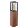 Rabalux 7196 záhradný stĺpik Wales 1x60W | E27 | IP44 - drevo, čierna
