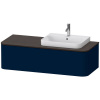 DURAVIT Happy D.2 Plus závesná skrinka pod umývadlo pod dosku (umývadlo vpravo), 1 zásuvka, 1300 x 550 x 354 mm, nočná modrá matná lakovaná, HP4942R9898
