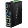 TRENDnet Priemyselný prepínač 10-portový TI-BG104 PoE++ DIN lišta (TI-BG104)