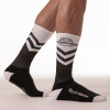 Locker Gear LK1103 Padlock Knee High Socks Black, pánske bavlnené podkolienky