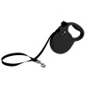 Alcott Wanderer Retractable Leash 5m Black - automatické vodítko pre psa, čierne - M