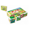 TOPA Kocky kubus Na farme drevo 12ks