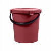 Vedro s rukoväťou a vekom BERRY 10 L červené (Vedro s rukoväťou a vekom BERRY 10 L červené)