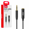 Kábel predlžovací AUX Mini Jack 3,5mm samec na 3,5mm samica 2M AMiO-04296