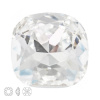 Preciosa MC kameň oblý štvorec MAXIMA 12x12mm Crystal - 3 ks