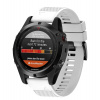 BStrap Silicone Acton remienok na Garmin Fenix 5 / 6 / 6 Pro / 7 / 8 47mm / E, white