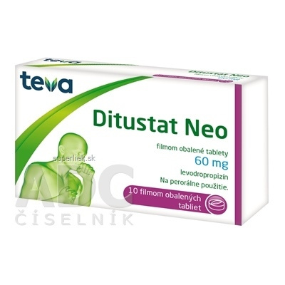 Ditustat Neo filmom obalené tablety tbl flm 60 mg (blis.PVC/PVDC/Al) 1x10 ks, 8585034706941