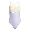 adidas Padded Colorblock X-Back Swimsuit Womens Violet/Warm 14 (L)