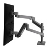 ERGOTRON LX Pro Dual Stacking Arm, stolní dvouramenný držák pro 2 monitry, šedá