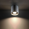 Sollux Lighting Stropné svietidlo Orbis, 1x sivé kovové tienidlo