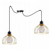 Light Home Závesné svietidlo Mobi Spider, 2x zlaté drôtené tienidlo, (výber z 2 farieb konštrukcie)