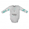 Dojčenské body s bočným zapínaním New Baby Wild Teddy