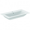 Ideal Standard Connect Air - Umývadlo nábytkové, 84x46x17 cm, s prepadom, otvor na batériu, s Ideal Plus, biela E0279MA