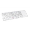 C-TECH C-TECH klávesnice WLTK-01, bezdrátová klávesnice s touchpadem, bílá, USB,CZ/SK