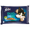 FELIX DUO kapsičky - treska a losos / sleď a pstruh / losos a sardinky / pstruh a makrela v želé 4x85g