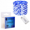 SPRINGOS LED reťaz Nano 10 m 100 LED 3x AA modrá