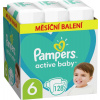 PAMPERS Active Baby Plienky jednorazové 6 (13-18 kg) 128 ks - MESAČNÉ ZÁSOBA
