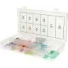 KS Tools 970.0740970.0740 mini plochá poistka pre motorové vozidlá, 2 A, 3 A, 4 A, 5 A, 7.5 A, 10 A, 15 A, 20 A, 25 A, 30 A, 100 dielov; 970.0740