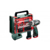 Metabo Náradie - 12V AKU vŕtací skrutkovač s príslušenstvom, 2x aku 2,0 Ah Li-Power, nabíjačka 600080710