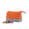 Pixie Crew veľké púzdro sivá oranžová